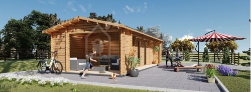 Садовая студия АННА (34 мм) 20 м² С террасой 16 м²