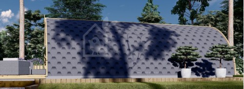 Glamping / Camping Pod BRETA with a Twin Bedroom (44 mm), 4x8 m (13'x26'), 32 m²