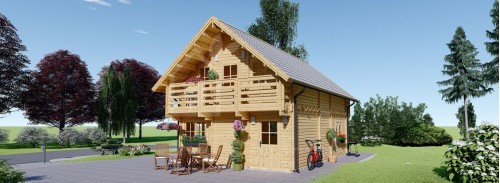 Бревенчатый Дом ЛАНГОН (80 мм), 95 м²