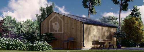 Garden Cabin TONIA (34 mm + Cladding), 5x5 m, 25 m²