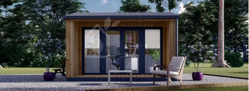 Bahçe Ofis Odası TINA (Yalıtımlı, 34 + Kaplama), 4x4 m (13'x13'), 12 m²