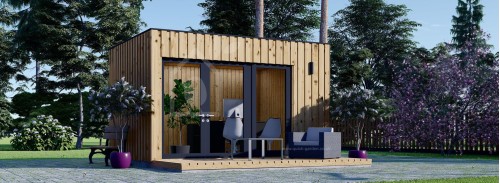 Garden Office PREMIUM (SIP Paneller), 4.1x2.4 m (14'x8'), 10 m²
