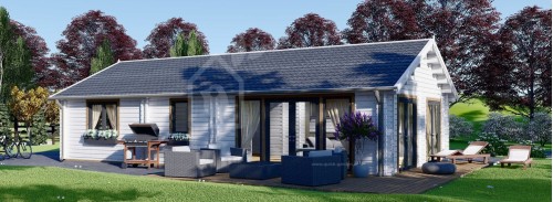 Бревенчатый Дом АНИКА (44+44 мм + Утеплитель), 71 м²