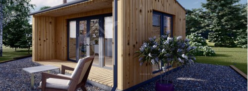 Садовый кабинет TINA (34 мм + облицовка), 5,5x4 м (18#039;x13#039;), 16,5 м²
