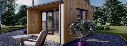 Садовый кабинет TINA (34 мм + облицовка), 4x4 м (13#039;x13#039;), 12 м²