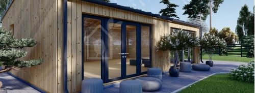 Садовая студия МАРИНА Модерн (34 мм + Облицовка), 8x6 м (26#039;x20#039;), 48 м²