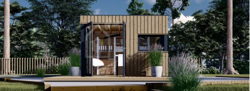 Garden Office Pod PREMIUM L (Утепленный PLUS, 34 мм + облицовка), 3x3 м (10#039; x 10#039;), 9 м²