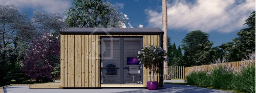 Garden Office Pod PIA (34 мм + облицовка), 3x3 м (10#039; x 10#039;), 9 м²