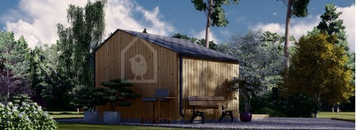 Садовый домик TONIA (Утепленный, 34 мм + обшивка), 4х3 м, 12 м²