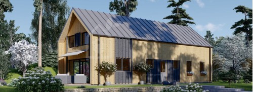 Бревенчатый Дом ИНГРИД (44 мм + обшивка), 170 м²