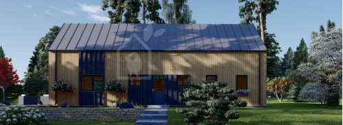 Бревенчатый Дом ИНГРИД (44 мм + обшивка), 170 м²