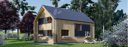 Бревенчатый Дом АСТРИД (44 мм + обшивка), 120 м²