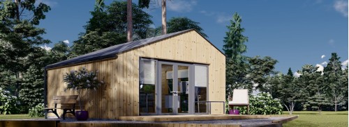 Garden Cabin TONIA (34 mm + Cladding), 5x5 m, 25 m²