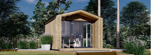 Garden Office Pod PIA (34 мм + облицовка), 3x3 м (10#039; x 10#039;), 9 м²
