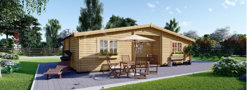 Log Cabin House FILL (44 mm), 60 m²