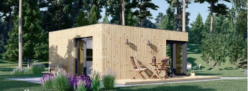 Granny Annexe PREMIUM (34 mm + Cladding), 6x5 m (20'x16'), 30 m²