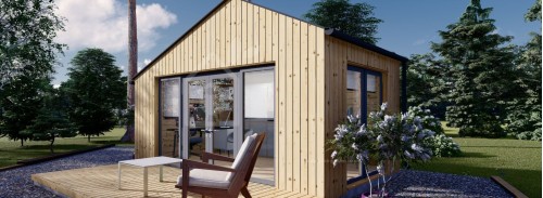 Garden Cabin TONIA (34 mm + Cladding), 5x3 m, 15 m²
