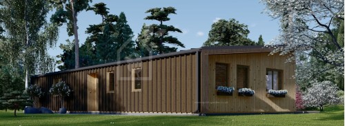 Бревенчатый Дом ЗОЭ (44 мм + обшивка), 96 м²
