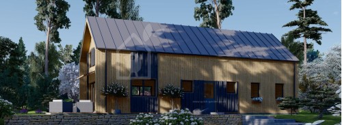 Бревенчатый Дом ИНГРИД (44 мм + обшивка), 170 м²