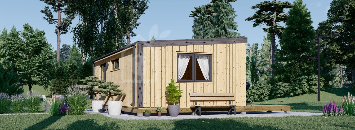Пристройка Granny DIANA Modern FM (Утепленная, 34 мм + обшивка), 7,5x4,2 м (25#039;x14#039;), 26 м²