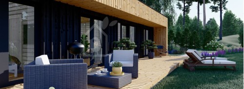 Büyükanne Ek Binası KAYA 2 (Yalıtımlı, 44 mm + Kaplama), 64 m²