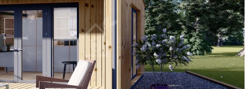 Садовый кабинет TINA (44 мм + облицовка), 5,5x4 м (18#039;x13#039;), 16,5 м²