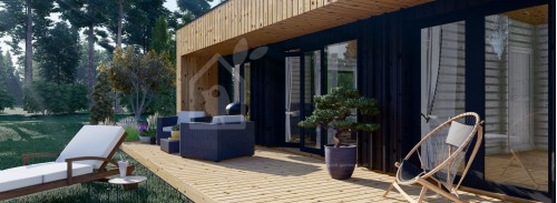 Büyükanne Ek Binası KAYA 1 (Yalıtımlı, 44 mm + Kaplama), 48 m²