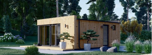 Granny Annexe PREMIUM (34 mm + Cladding), 6x5 m (20'x16'), 30 m²