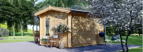 Садовый офисный навес POOLHOUSE (34+34 мм + утеплитель), 4x3 м (13#039;x10#039;), 12 м²