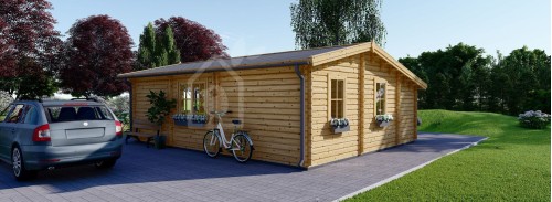 Log Cabin DIJON (34+34 mm), 44 m²