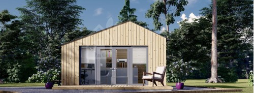 Garden Cabin TONIA (34 mm + Cladding), 5x3 m, 15 m²