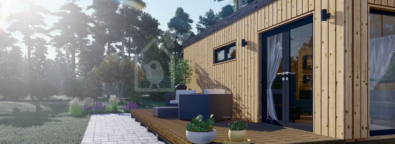 Пристройка Granny DIANA Modern FM (34 мм + облицовка), 7,5x4,2 м (25#039;x14#039;), 26 м²