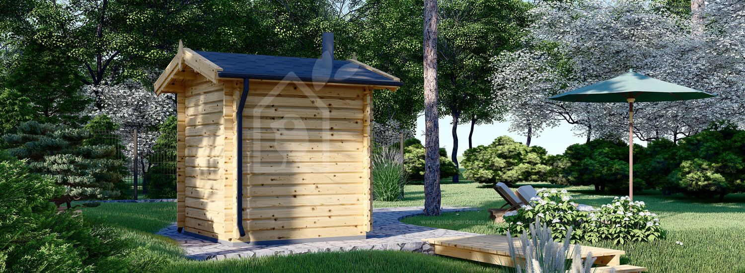 Сауна уличная ELDA (44 мм), 2х2 м, 4 м²
