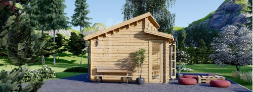 Садовый сруб АЛАБАМА (34 мм), 4,5x4,5 м (15#039;x15#039;), 20 м²