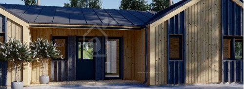 Бревенчатый Дом СКАРЛЕТ (44 мм + обшивка), 139 м²