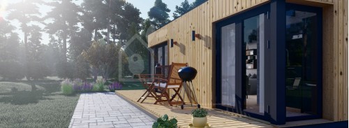 Пристройка Granny PREMIUM (34 мм + облицовка), 7,5x4 м (25#039;x13#039;), 30 м²