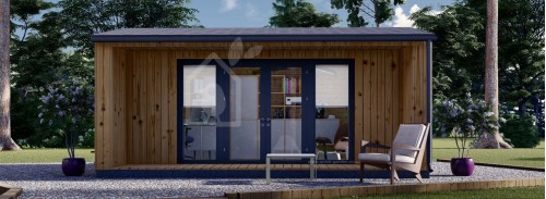Садовый кабинет TINA (44 мм + облицовка), 5,5x4 м (18#039;x13#039;), 16,5 м²