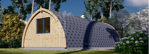 Glamping / Camping Pod BRETA with a Twin Bedroom (44 mm), 4x8 m (13'x26'), 32 m²