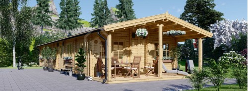 Пристройка Granny BOSTON M (44+44 мм + утеплитель), 6x19 м (20#039;x62#039;), 114 м²