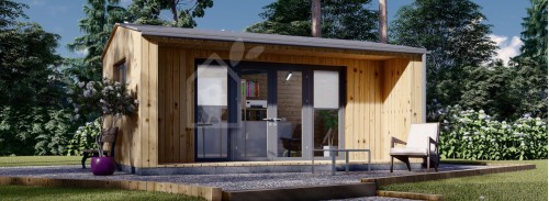 Садовый кабинет TINA (44 мм + облицовка), 5,5x4 м (18#039;x13#039;), 16,5 м²
