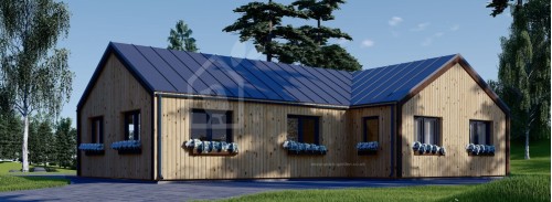Бревенчатый Дом ТЕССА (44 мм + обшивка), 130 м²