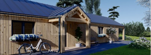 Бревенчатый Дом ТЕССА (44 мм + обшивка), 130 м²