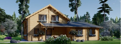 Log Cabin House DARLA (44+44 mm), 180 m²