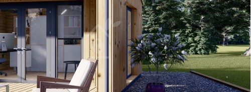 Садовый кабинет TINA (34 мм + облицовка), 5x4 м (16#039;x13#039;), 15 м²