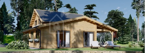 Log Cabin House DARLA (44+44 mm), 180 m²