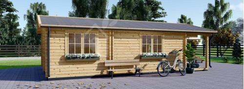 Пристройка Granny ARGO M (44+44 мм + утеплитель), 5x9 м (16#039;x29#039;), 35 м²