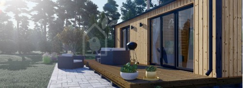 Пристройка Granny DIANA Modern M (34 мм + облицовка), 7,5x4,2 м (25#039;x14#039;), 26 м²