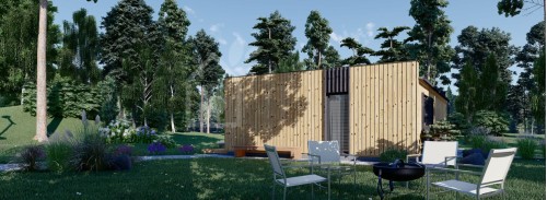 Büyükanne Ek Binası KAYA 1 (Yalıtımlı, 44 mm + Kaplama), 48 m²