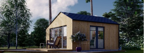 Garden Cabin TONIA (34 mm + Cladding), 5x5 m, 25 m²