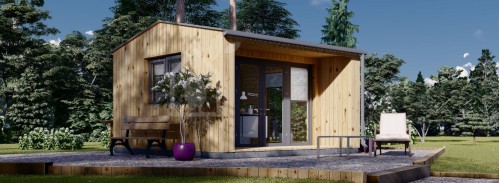 Садовый кабинет TINA (34 мм + облицовка), 4x4 м (13#039;x13#039;), 12 м²